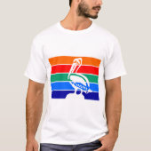 Mannen T-Shirt met de vlag van St. Petersburg (Voorkant)