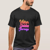 Mannen T-shirt met design "Vision Guides Journeys" (Voorkant)