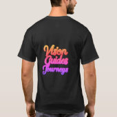Mannen T-shirt met design "Vision Guides Journeys" (Achterkant)
