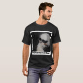 Mannen T-shirt met een effen print (Voorkant volledig)