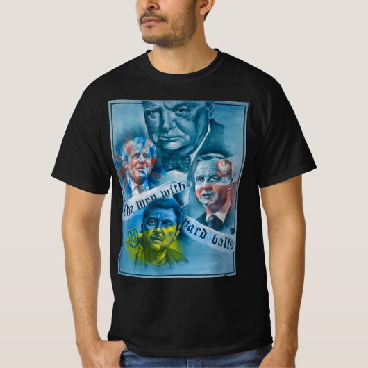 Mannen T-shirt met fijne kunstdrukletters (Voorkant)