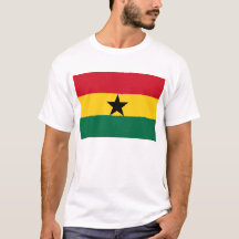 Mannen T Shirt met Ghanese vlag