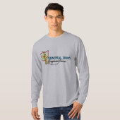 Mannen T-shirt met lange basishoes (Voorkant volledig)