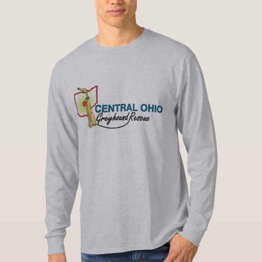 Mannen T-shirt met lange basishoes (Voorkant)