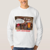 mannen t-shirt met lange mouwen. Fijn Jubileum. or (Voorkant)