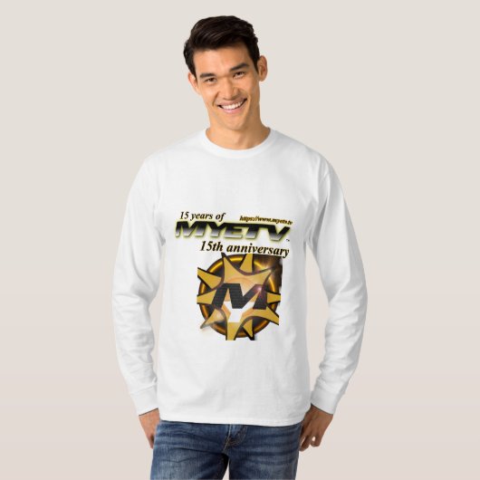 Mannen T-shirt met lange mouwen van MYETV - 15 jaa (Voorkant volledig)