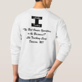 Mannen-T-shirt met lange mouwen w / Logo T-shirt (Achterkant)