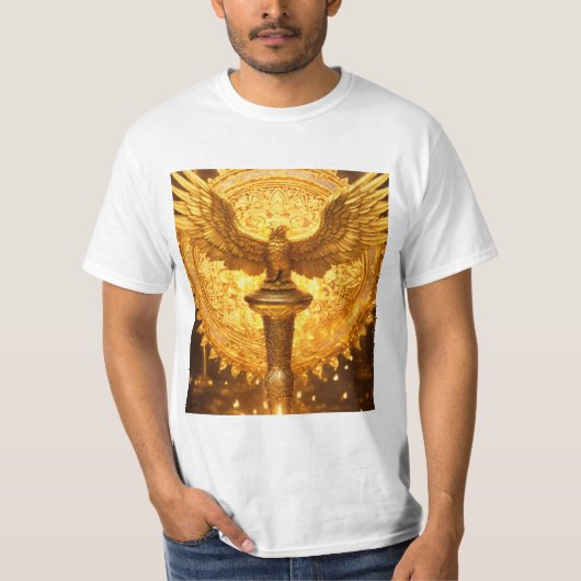 Mannen T-Shirt met Majestic Eagle Design - (Voorkant)