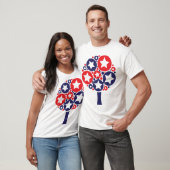 Mannen T-shirt met patriottische structuur (Unisex)