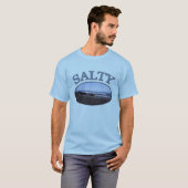Mannen T-shirt met Salty Beach (Voorkant volledig)