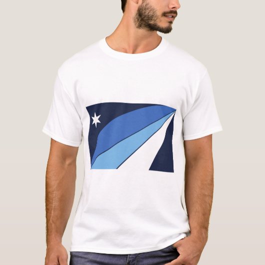 Mannen T-Shirt met vlag van Columbia, South Caroli (Voorkant)