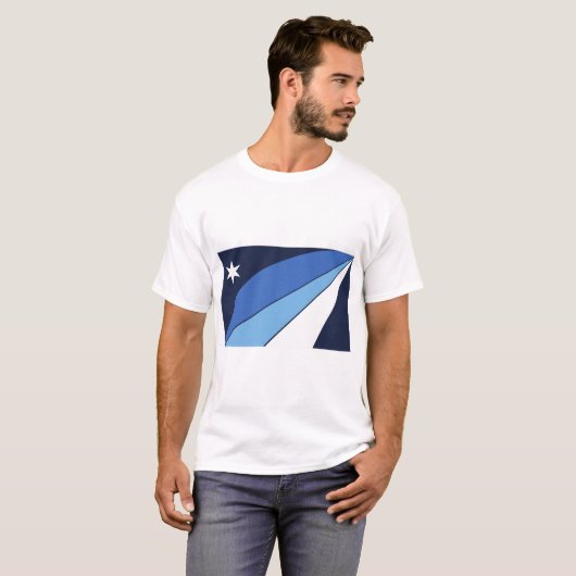 Mannen T-Shirt met vlag van Columbia, South Caroli (Voorkant volledig)