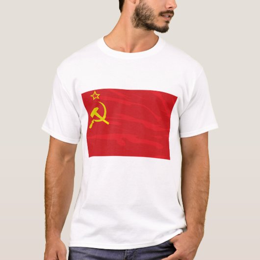 MANNEN T-shirt met vlag van de USSR (Voorkant)