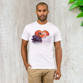Mannen T-shirt met zwarte en witte zwanen