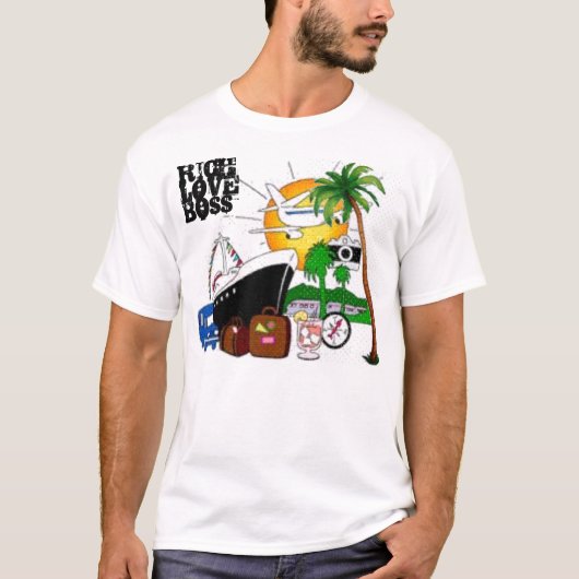 MANNEN T-SHIRT "MILLIONAIRE" RICH LOVE (Voorkant)