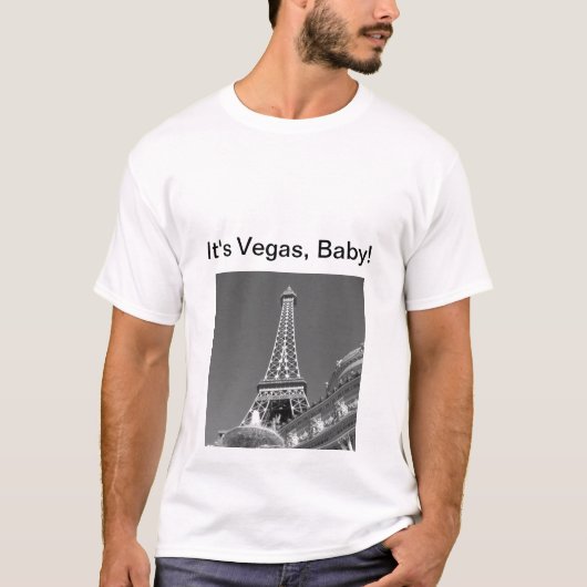 Mannen T-Shirt of Paris, Las Vegas (Voorkant)