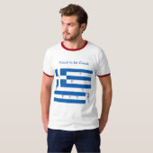 Mannen T-Shirt Proud om Grieks te zijn (Voorkant volledig)