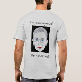 Mannen T-shirt, RBG is berucht! T-shirt