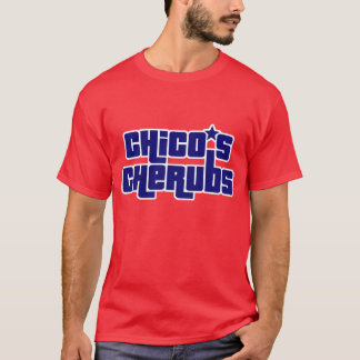 Mannen T-shirt Rode & Blauwe Kip Cherubs