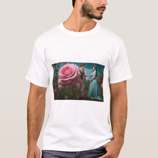 mannen t-shirt romantisch (Voorkant)