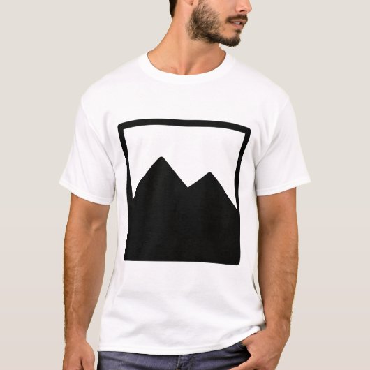 Mannen T-Shirt Sjabloon (Voorkant)