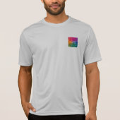 Mannen T-Shirt Sport Silver voor- en achterafdrukk (Voorkant)