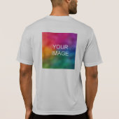 Mannen T-Shirt Sport Silver voor- en achterafdrukk (Achterkant)