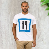 Mannen T-Shirt tegen ruststopteken