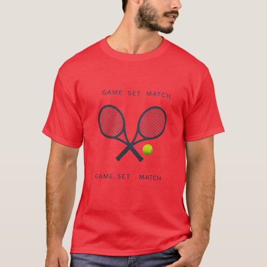 Mannen T-shirt – Tenniskampioen | Zacht en stijlvo (Voorkant)