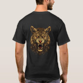 Mannen t shirt Tiger Face (Achterkant)