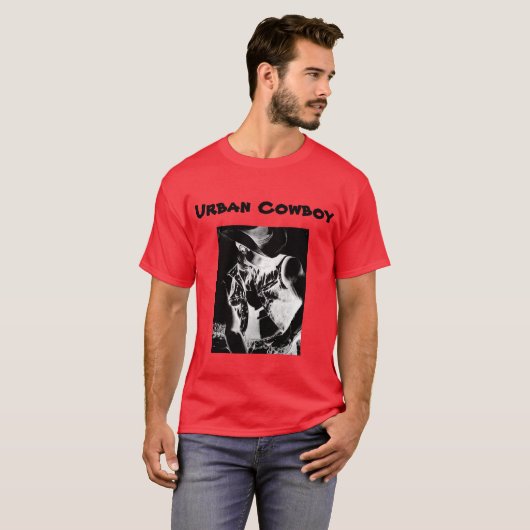 Mannen T-shirt Urban Cowboy (Voorkant volledig)