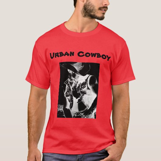 Mannen T-shirt Urban Cowboy (Voorkant)