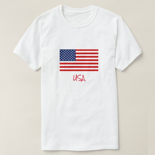 Mannen T-Shirt USA (Design voorkant)