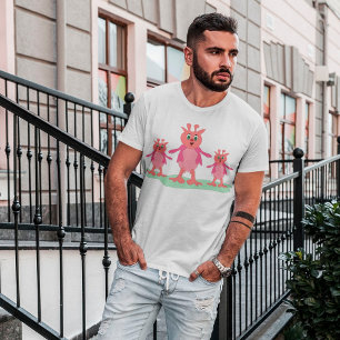 Mannen T-Shirt van de Alienfamilie