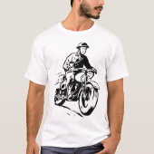 Mannen T-Shirt van de Motorrijder van het leger (Voorkant)