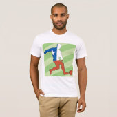 Mannen T-Shirt van de nationale voetbalspeler (Voorkant volledig)