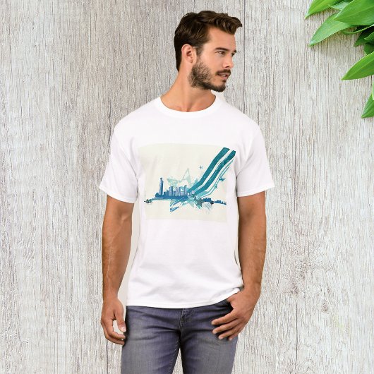 Mannen T-Shirt van de stadskern