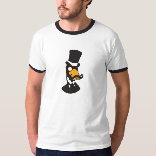 Mannen t-shirt van Evil Duck (silhouette icon) (Voorkant)