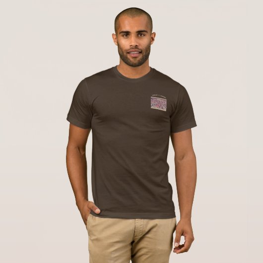 Mannen T-shirt van het Briefkaart van Lahiff (Voorkant volledig)