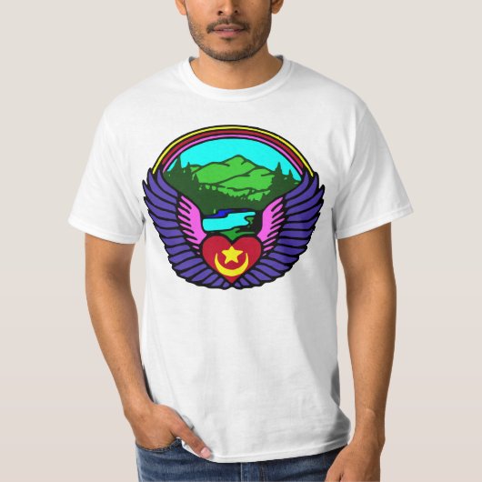 Mannen t-shirt van het Northwest Sufi Camp (Voorkant)
