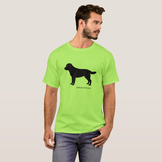 Mannen T-Shirt van labrador Retriever (Voorkant volledig)