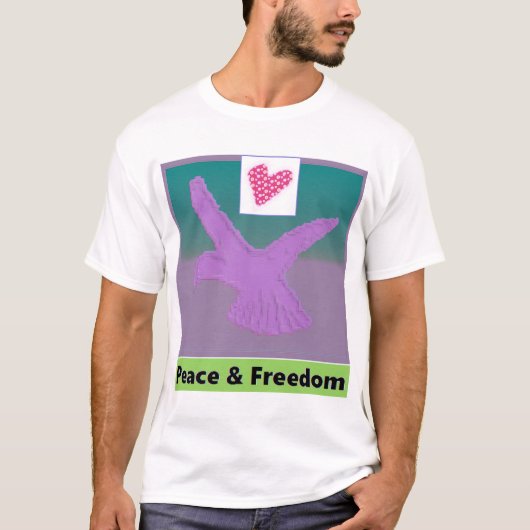 Mannen T-Shirt van Peace & Freedom Press (Voorkant)