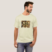 Mannen T-shirt van shiitake paddenstoelen (Voorkant volledig)