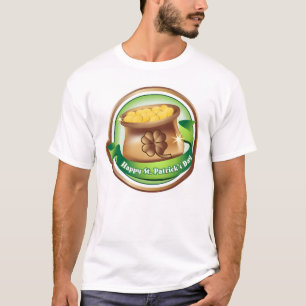 Mannen T-shirt van St Patrick's Day of Gold