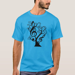 Mannen T-Shirt van T-Shirt met Treble Clef