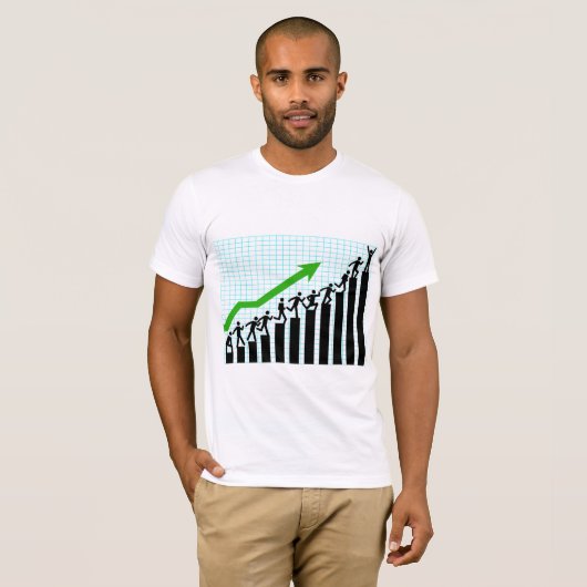 Mannen T-Shirt van Trend Graph (Voorkant volledig)