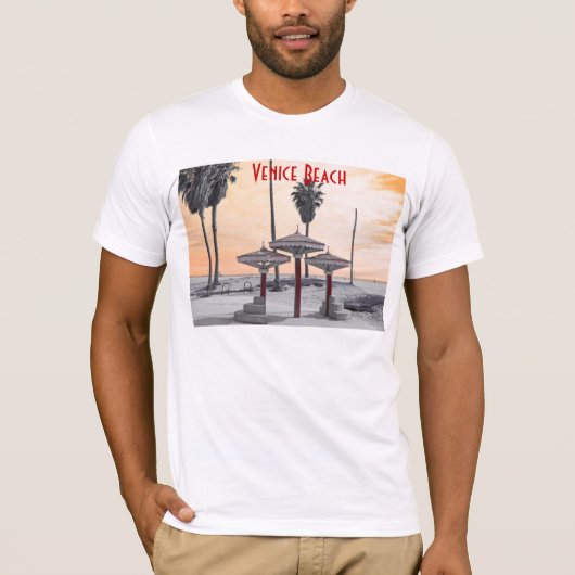 Mannen T-Shirt van Venice Beach (Voorkant)