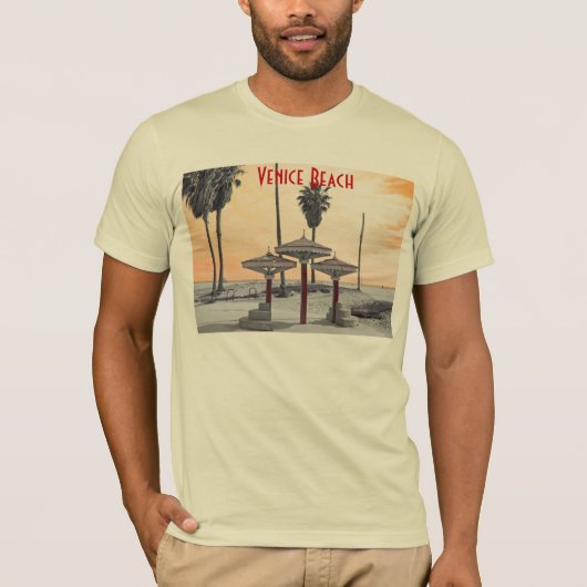 Mannen T-Shirt van Venice Beach (Voorkant)