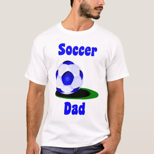 Mannen T-Shirt van voetbalvader (Voorkant)