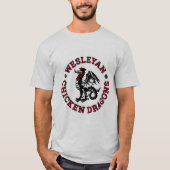 Mannen T-Shirt van Wesleyan Chicken Dragons (Voorkant)